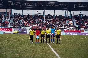 China Defeats Nepal 2-0 In Friendship Football Match In Kathmandu, Nepal.