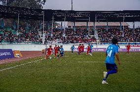 China Defeats Nepal 2-0 In Friendship Football Match In Kathmandu, Nepal.