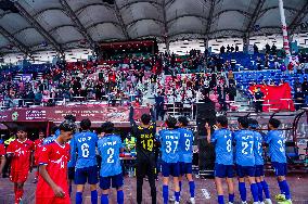 China Defeats Nepal 2-0 In Friendship Football Match In Kathmandu, Nepal.