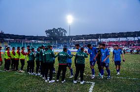 China Defeats Nepal 2-0 In Friendship Football Match In Kathmandu, Nepal.