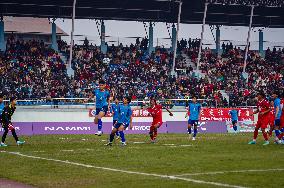 China Defeats Nepal 2-0 In Friendship Football Match In Kathmandu, Nepal.