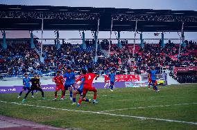 China Defeats Nepal 2-0 In Friendship Football Match In Kathmandu, Nepal.