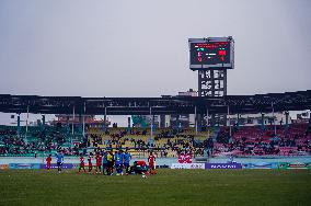 China Defeats Nepal 2-0 In Friendship Football Match In Kathmandu, Nepal.