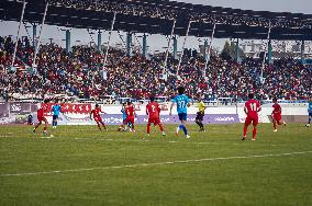 China Defeats Nepal 2-0 In Friendship Football Match In Kathmandu, Nepal.