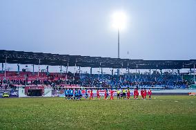 China Defeats Nepal 2-0 In Friendship Football Match In Kathmandu, Nepal.