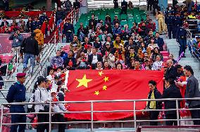 China Defeats Nepal 2-0 In Friendship Football Match In Kathmandu, Nepal.