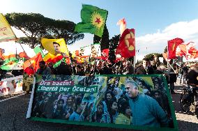 Kurdish Protest In Rome