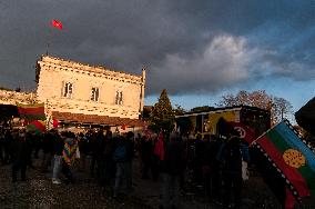 Kurdish Protest In Rome