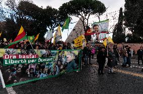 Kurdish Protest In Rome