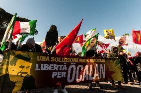 Kurdish Protest In Rome