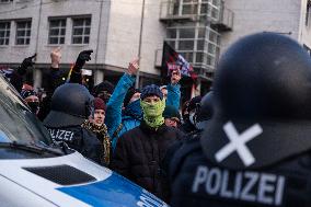 Protests Against The March Of Right-wing Extremists And Neo Nazis In Dresden