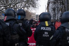 Protests Against The March Of Right-wing Extremists And Neo Nazis In Dresden