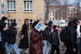 Protests Against The March Of Right-wing Extremists And Neo Nazis In Dresden