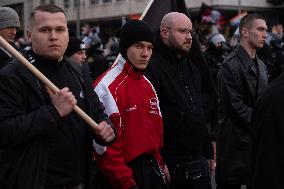 Protests Against The March Of Right-wing Extremists And Neo Nazis In Dresden