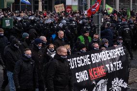 Protests Against The March Of Right-wing Extremists And Neo Nazis In Dresden