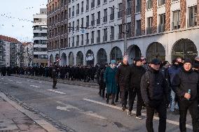 Protests Against The March Of Right-wing Extremists And Neo Nazis In Dresden