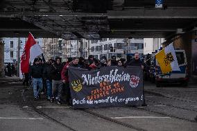 Protests Against The March Of Right-wing Extremists And Neo Nazis In Dresden