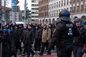 Protests Against The March Of Right-wing Extremists And Neo Nazis In Dresden