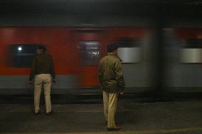 NDRF Officials at New Delhi Railway Station After Deadly Stampede