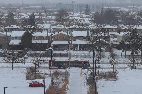 Snowstorm In Toronto, Canada