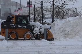 Snowstorm In Toronto, Canada