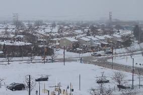 Snowstorm In Toronto, Canada