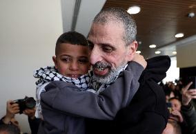 Released Palestinian Prisoners Arrive In West Bank And Gaza Strip