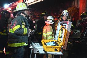 Fatal Fire With Numerous People Hurt At 33-35 208th Street In Bayside Queens New York