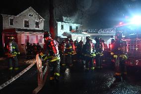 Fatal Fire With Numerous People Hurt At 33-35 208th Street In Bayside Queens New York