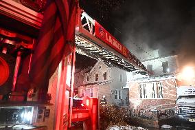 Fatal Fire With Numerous People Hurt At 33-35 208th Street In Bayside Queens New York