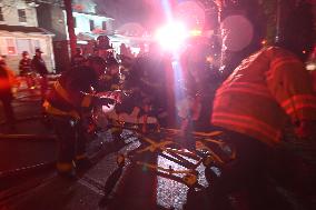Fatal Fire With Numerous People Hurt At 33-35 208th Street In Bayside Queens New York