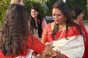 Sindur Khela Is Celebrated During Vijayadashami