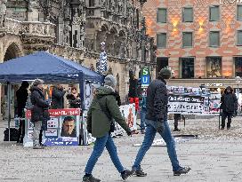 Anniversary Of Navalny Death. Rally In Munich