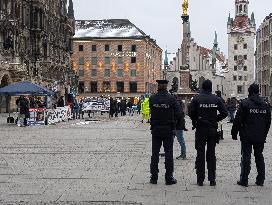 Anniversary Of Navalny Death. Rally In Munich