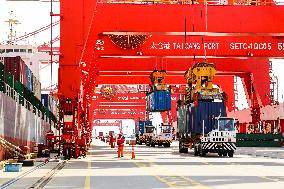 Taicang Port Trade Scenery