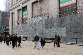 An Closed Gucci Store in Shanghai