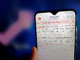 Illustration Tencent Stock Rising