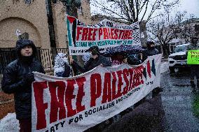 Pro-Palestinian Rally Jordanian Embassy - Washington