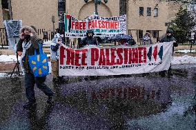 Pro-Palestinian Rally Jordanian Embassy - Washington