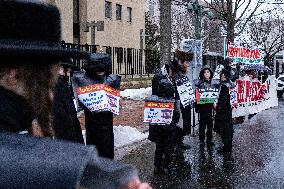 Pro-Palestinian Rally Jordanian Embassy - Washington