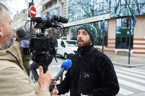 A69 Highway: 'Ecureuils' Occupy Trees In Front Of The Administrative Court Of Toulouse