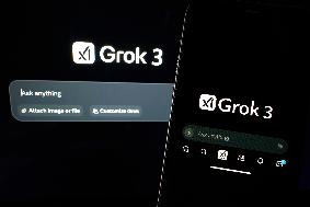 Interface Of The New Grok 3 Presented By XAI