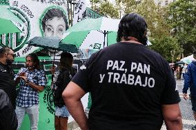 March Against Javier Milei At Plaza de Mayo - Buenos Aires