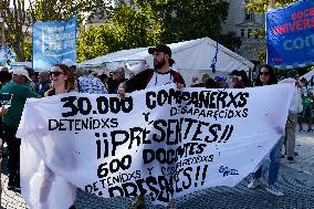 March Against Javier Milei At Plaza de Mayo - Buenos Aires