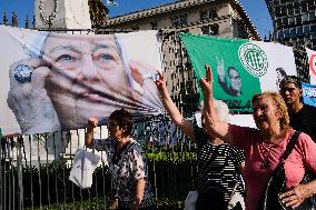 March Against Javier Milei At Plaza de Mayo - Buenos Aires