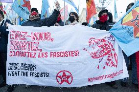 Kurdish People Demonstrate To Protest Over Far-Right Attack - Paris