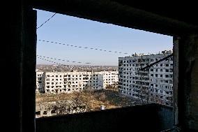 Front-line Orikhiv in southeastern Ukraine