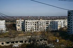 Front-line Orikhiv in southeastern Ukraine