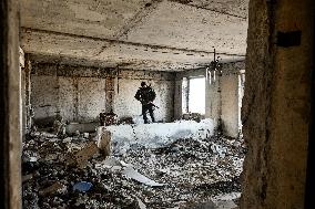 Front-line Orikhiv in southeastern Ukraine