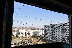 Front-line Orikhiv in southeastern Ukraine